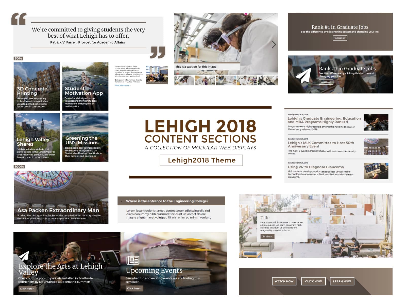 the lehigh2018 theme design components